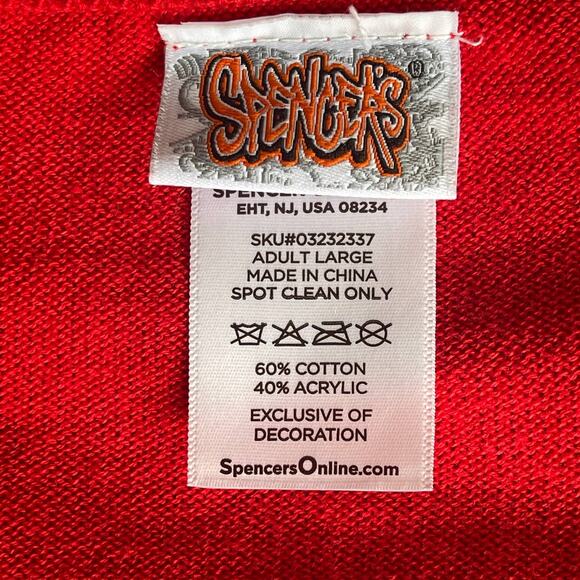 Spencer's Fa La La F@ck You Sassy Unicorn Light Up Ugly Christmas Sweater Size L - Picture 4 of 4